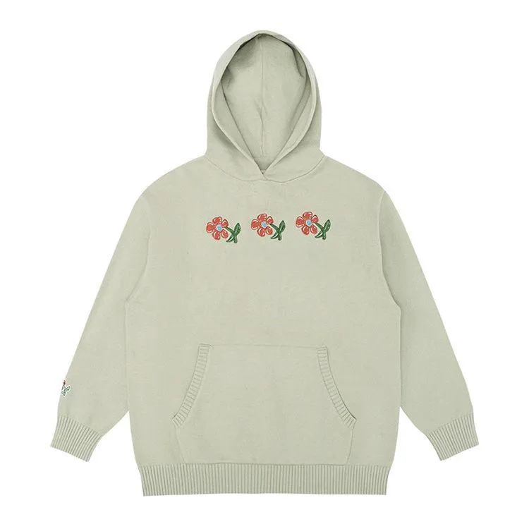 mens heavyweight cotton knitted hoodie