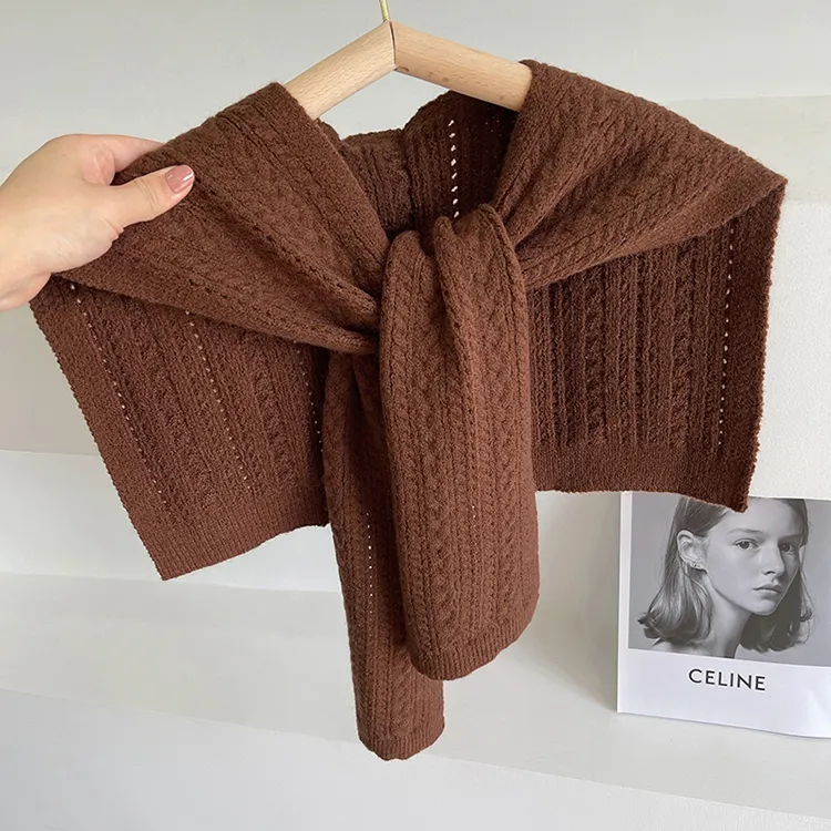 cable knit poncho scarf shawl wrap