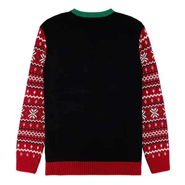 light up polar bear christmas sweater back