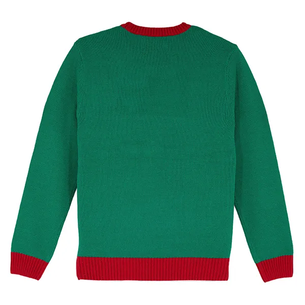 oh snap gingerbread man christmas sweater back